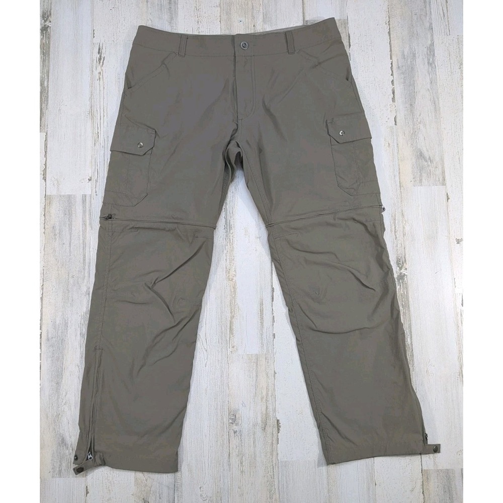 Kuhl Mens Renegade Convertible Cargo Pants 38x30 Brown Taupe 5138